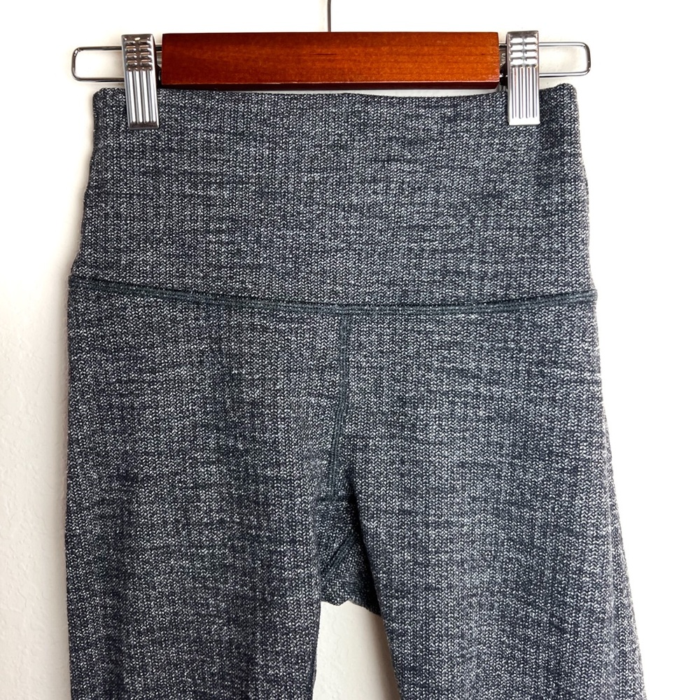 Grey/Gray Lululemon Leggings, Size 2, Thicker Material